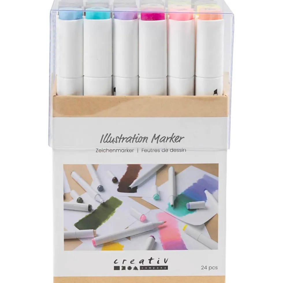 Twin Markers - Luonto & Pastelli, 24 kpl