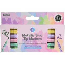 Twin Markers - Metallic, 6 kpl