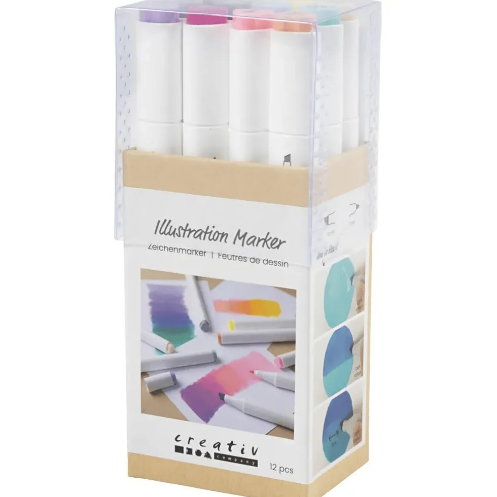 Twin Markers - Pastelli, 12 kpl