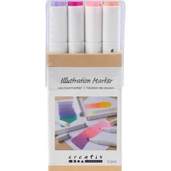 Twin Markers - Pastelli, 12 kpl