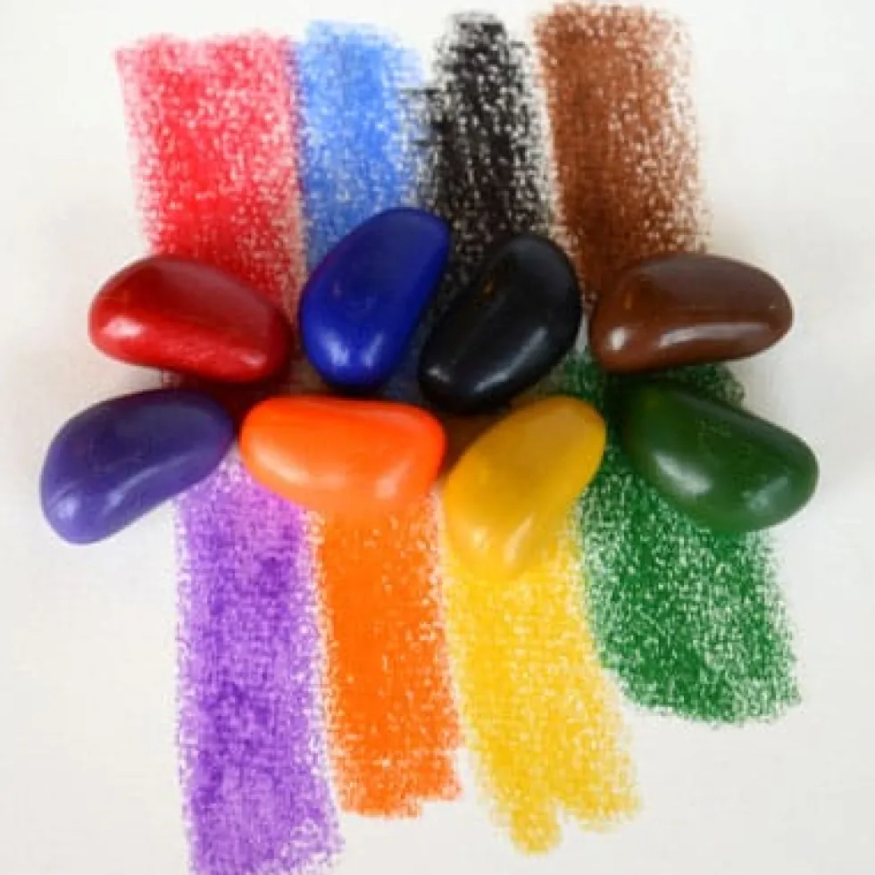 Väriliidut - Crayon Rocks 8 kpl kangaspussissa