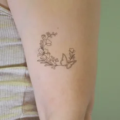 Väritettävät tatuoinnit – Flower Power