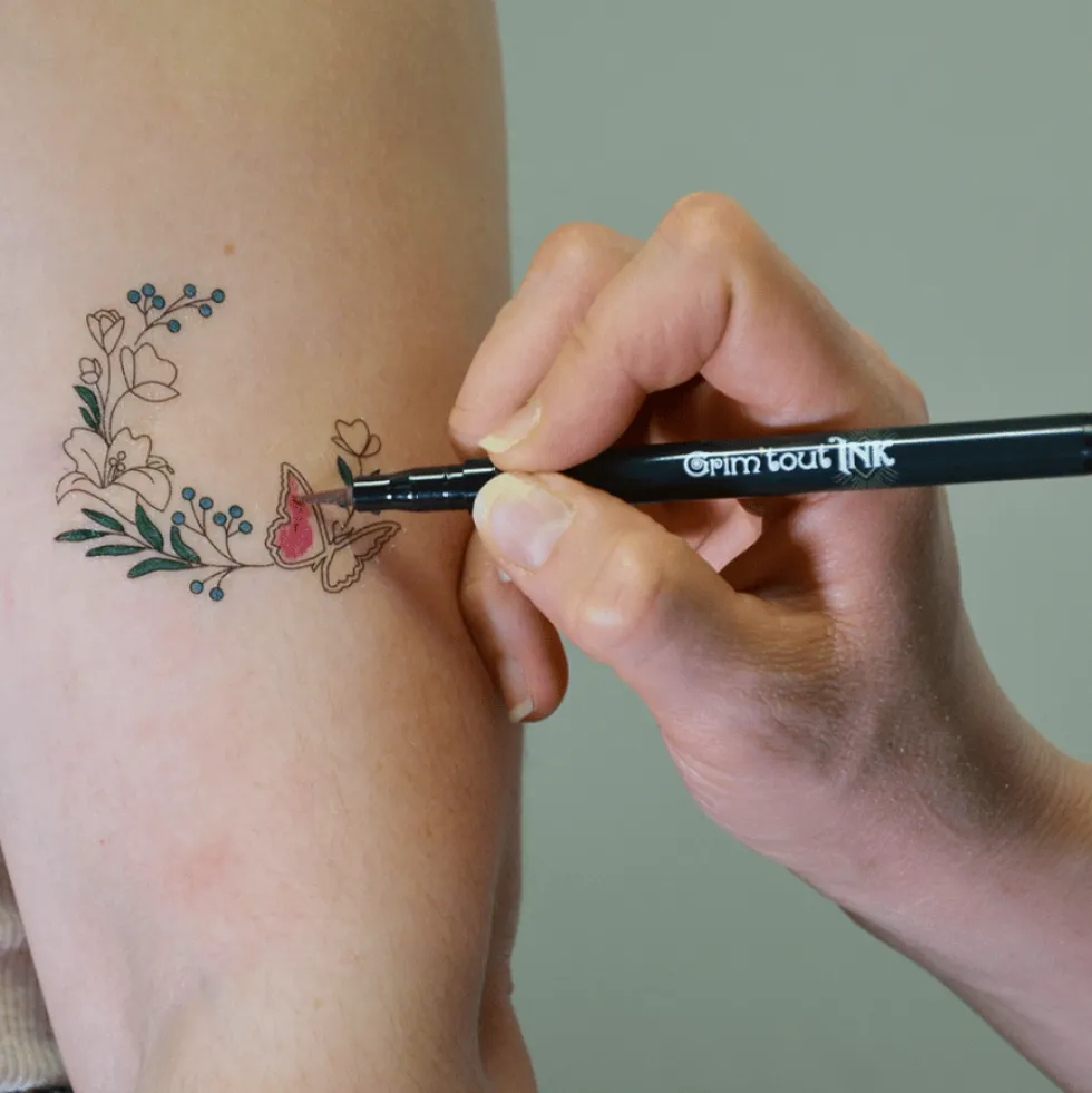 Väritettävät tatuoinnit – Japani