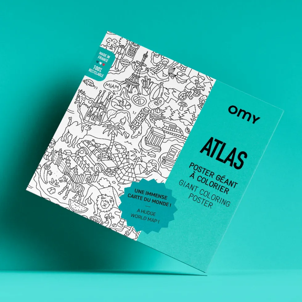 Väritysjuliste - Maailmankartta