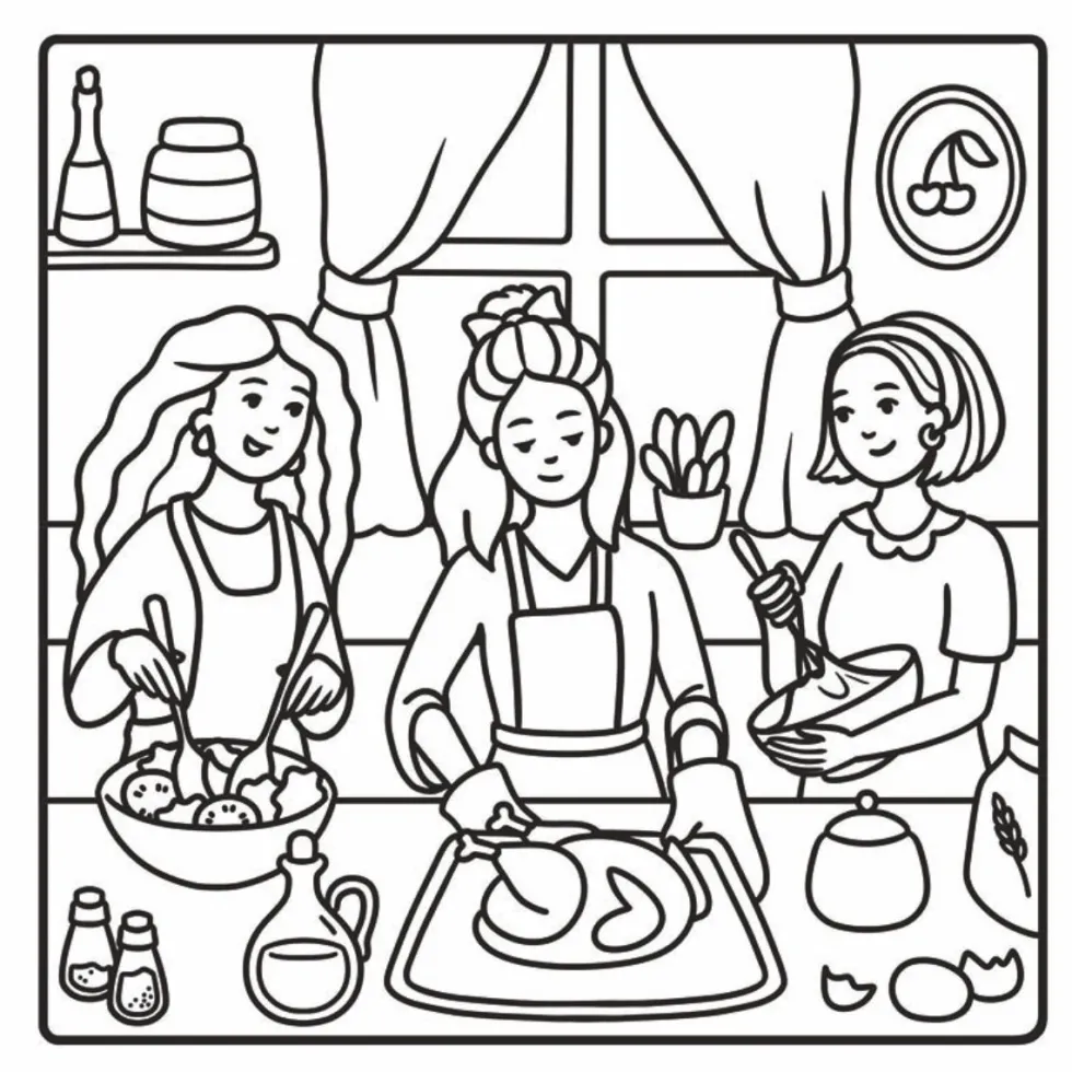 Värityskirja – Bestie Moments