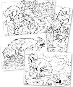 Värityskirja - Dinosaurukset, 36 sivua