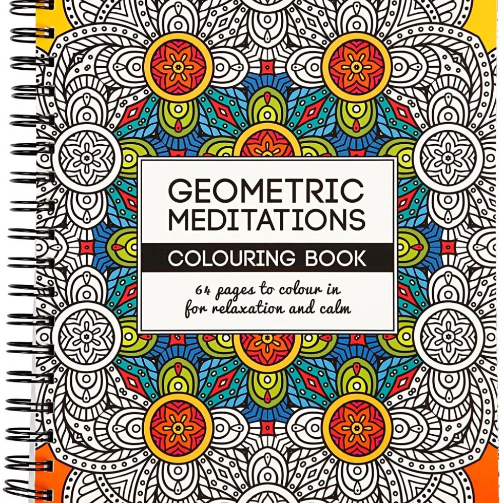 Värityskirja Mindfulness - Geometrinen, 64 sivua