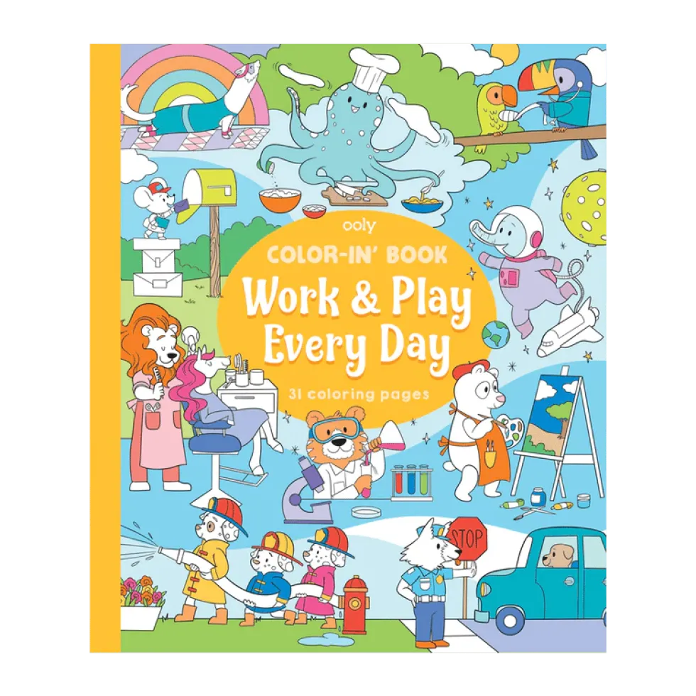 Värityskirja - Work & Play Every Day