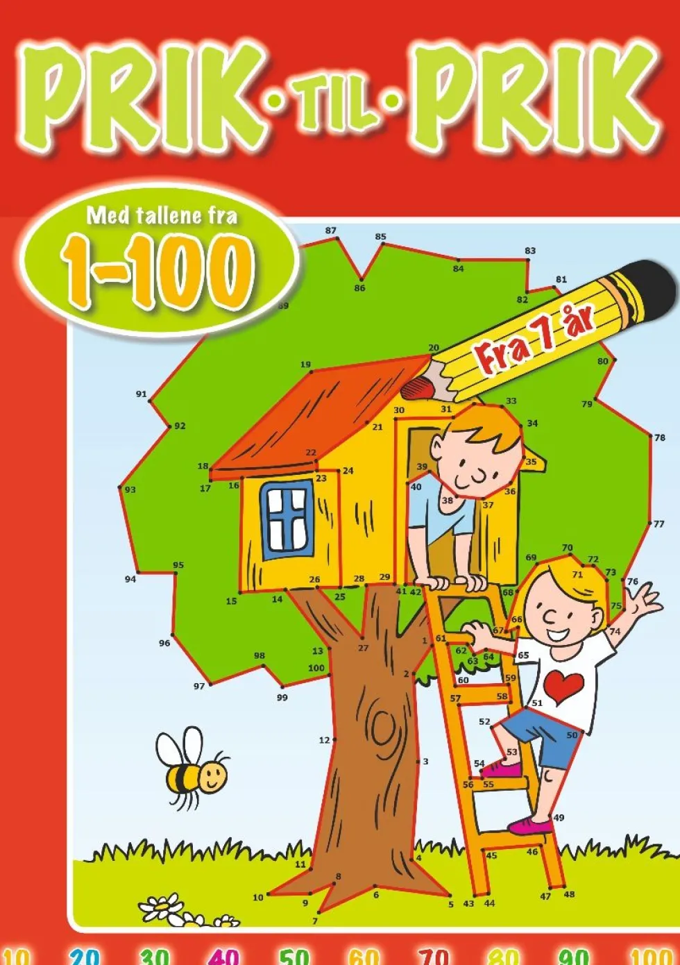 Yhdistä pisteet 1-100 - Puumaja